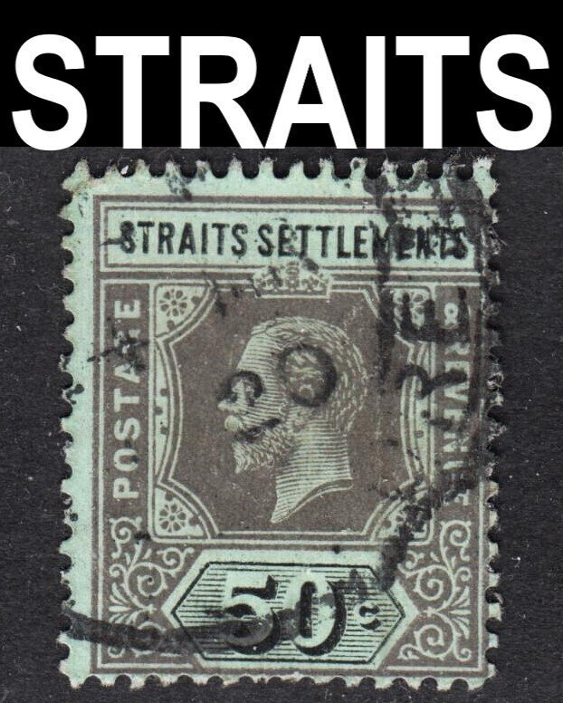 Malaya Straits Settlements Scott 122 wtmk 3 F+ used. FREE...