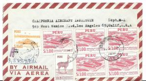 Peru, 1968 Registered Cover to U.S.A.