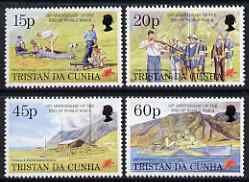 TRISTAN DA CUNHA - 1995 - End of WWII, 50th Anniv-Perf 4v Set- Mint Never Hinged