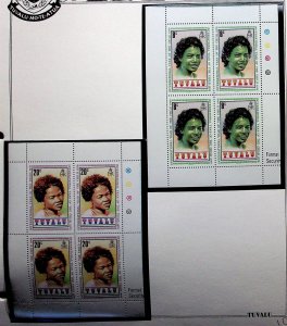 TUVALU Sc 125-8 NH MINISHEETS OF 1979 - YEAR OF THE CHILD - (AF24)