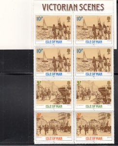 Isle of Man 1987 Booklet SG #SB17 1pd10p Victorian Scenes Error 2 of SG #334ab