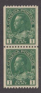 Canada #131 Mint Admiral Pair