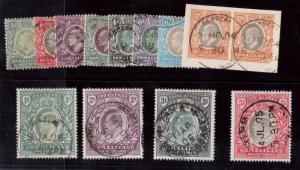Somaliland Protectorate #27 - #39 (SG #32 - #44) VF Used Set With CDS Cancels