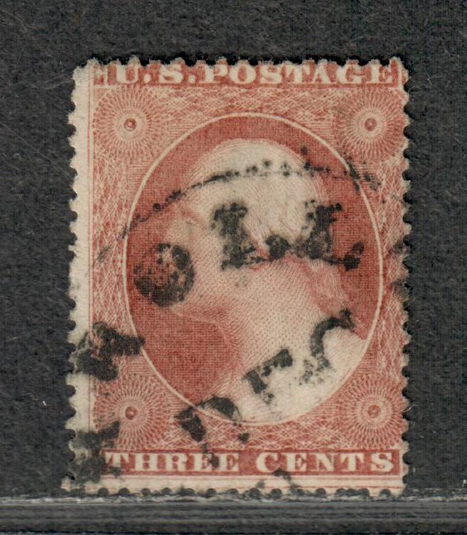 US Sc#25a Used/A, Claret, Cv. $1000