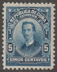 Cuba, stamp, Scott#250,  mint, hinged,  Agramonte,