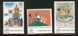 ISRAEL Scott 893-5 MNH** 1984 children's book illustrations