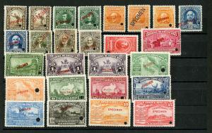 Costa Rica Lot of 26 Specimens All NH Collection 1910-1940