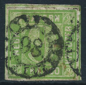 Bavaria, Sc #6, 9kr Used