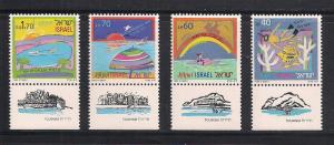 ISRAEL SC# 1007-10 F-VF MNH 1989 W/Tabs