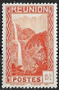 France-Reunion # 130 5c Waterfall  (1) Unused VF