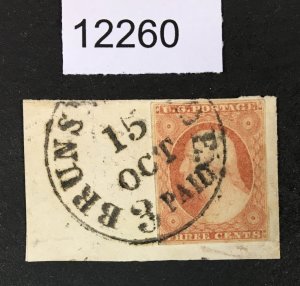 MOMEN: US STAMPS # 11 PAID 3 USED LOT #12260