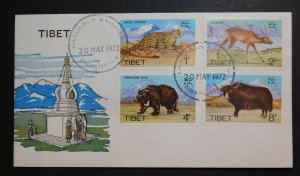 1972 Tibet Government in Exile Himalayan Animals Cover Dharmsala