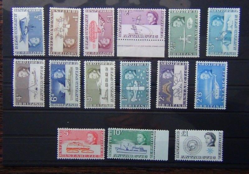 British Antarctic Territory 1963 - 1969 set to £1 VLMM 