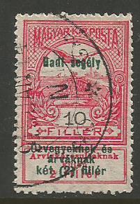 HUNGARY   #B 23  USED  (1914)