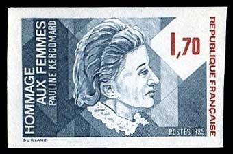 France, 1950-Present #1966 (YT 2361) Cat€14, 1985 Pauline Kergomard, imperf...