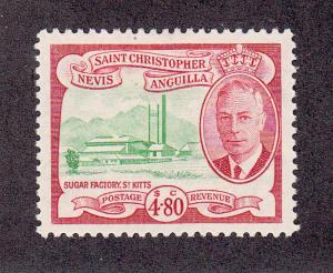 St Kitts-Nevis - 1952 - SC 118 - LH - High value