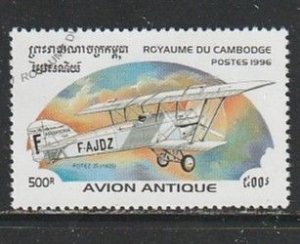 1996 Cambodia - Sc 1530 - used VF -  single - Early Aircraft