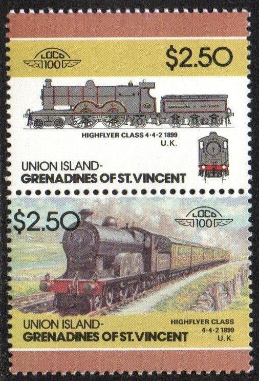 St. Vincent Grenadines - Union Island Sc #57 Mint Hinged pair