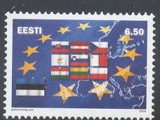Estonia Sc 486 2004 European Union stamp mint NH