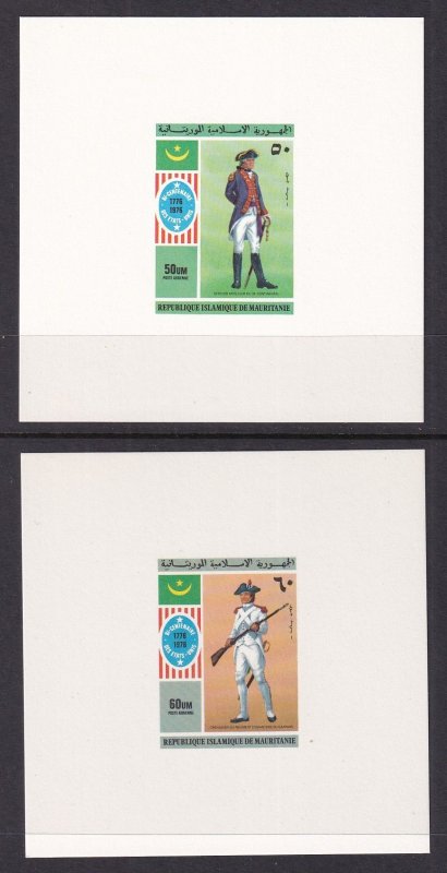 Mauritania 341-342,C160-C162 Uniforms Deluxe Proofs NH VF