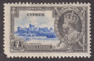 Cyprus 136 King George V Sliver Jubilee Issue 1935