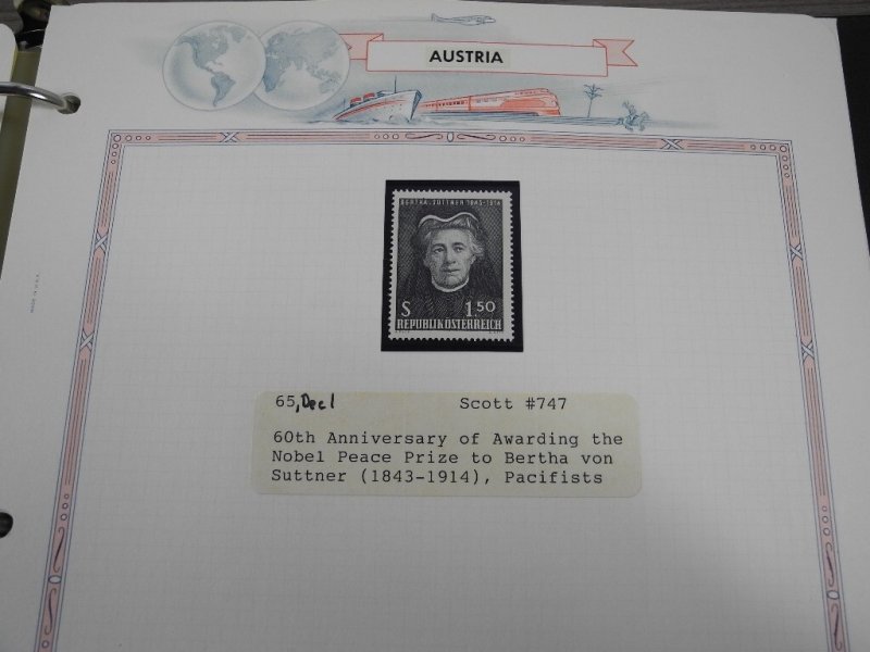 PEACE, Wonderful Topical Stamp/Cover Collection in 8 binders