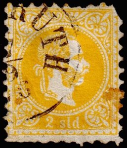 Austria - Offices in the Turkish Empire Scott 1 (1867) Used G, CV $27.50 C