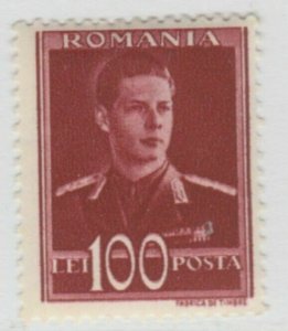 Romania King Michael 1940-42 WMK CROWNS AND MONOGRAMS 100L MH* A18P26F755-