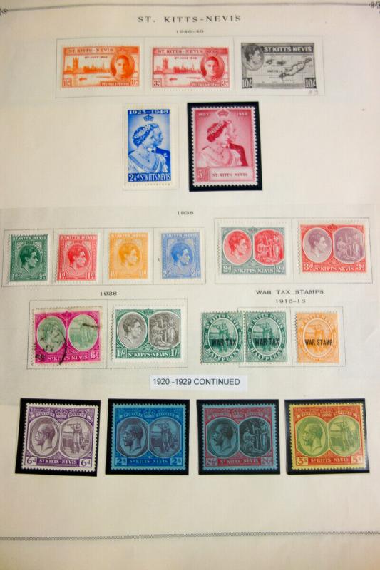 St Kitts Stamp Collection Mostly Mint Potent