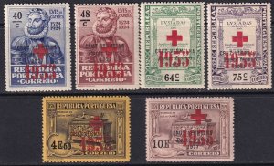 Portugal 1935 Sc 1S54-9 red cross franchise set MNH**