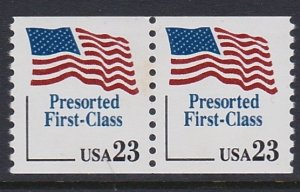 2605 Flag Coil Pair MNH