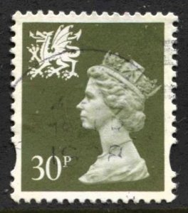 STAMP STATION PERTH Wales #WMH62 QEII Definitive Used 1971-1993