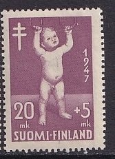 Finland    #B86  MNH 1947  tuberculosis prevention   20m