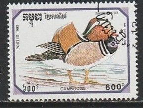 1993 Cambodia - Sc 1308 - used VF -   single - Ducks - BANGKOK 93