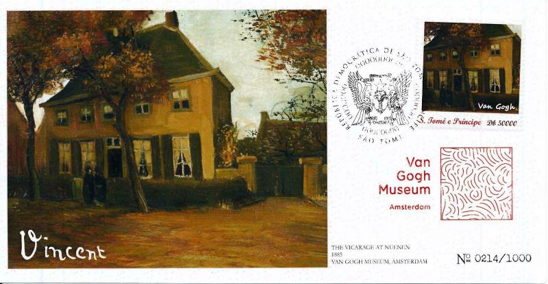 [100458] Sao Tome & Principe 2016 Van Gogh Vicarage at Nuenen Comm. Cover MNH