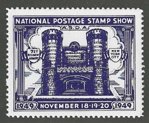 A.S.D.A. National Postage Stamp Show 1949, New York City, Poster Stamps