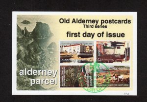 ALDERNEY PARCEL: 2009 POSTCARDS FIRST DAY CARD