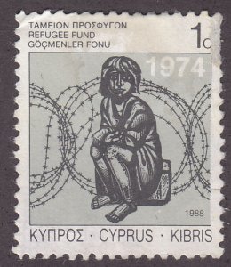 Cyprus RA5 Child Behind Barbed Wire 1988