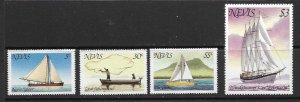 NEVIS - 1980 SHIPS AND BOATS - SCOTT 114 TO 117 - MNH