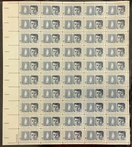 US #1246, 5¢ John F. Kennedy, Complete sheet of 50, og, NH, VF