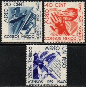 Mexico Sc #C100-C102 Mint Hinged