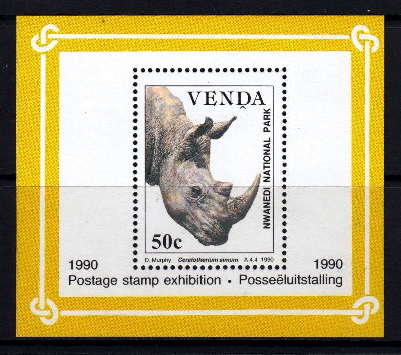Venda 1990 Nwanedi National Park Mint MNH Miniature Sheet SC 208a