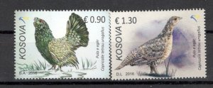 KOSOVO - MNH SET - FAUNA, BIRDS - 2016.