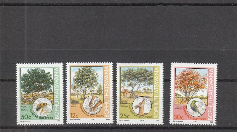 Bophuthatswana  Scott#  169-72  MNH  (1985 Tree Conservation)