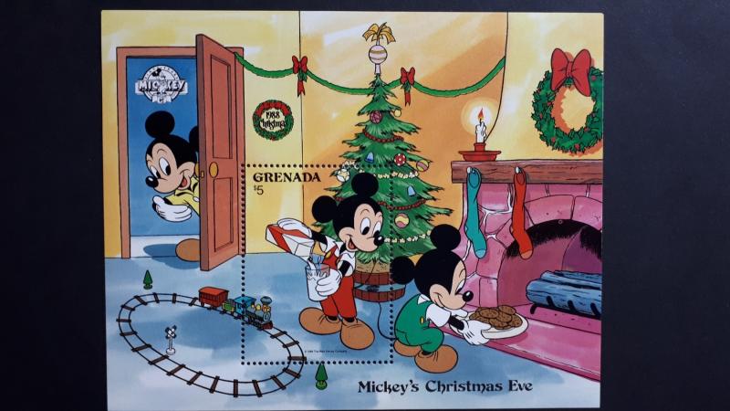 Disney - Grenada 1988.. - Christmas ** MNH Block