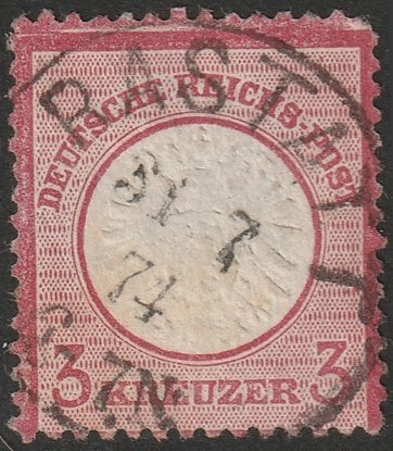 Germany 1872 Sc 23 used Rastatt cancel