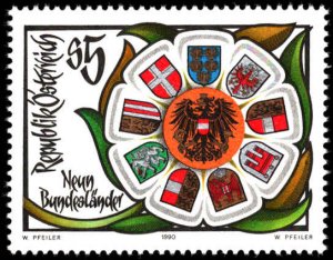 Austria #1518, Complete Set, 1990, Never Hinged