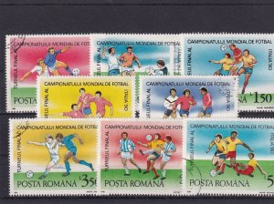 SA15d Romania 1990 FIFA World Cup Italy '90 used stamps