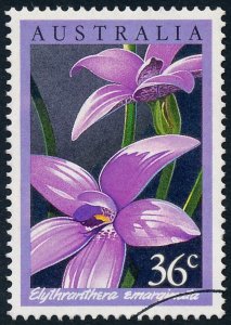 Australia 1986 36c Native Orchids - Pink Enamel Orchid SG1032 Fine Used