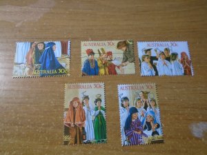 Australia  #  1008a-e  used